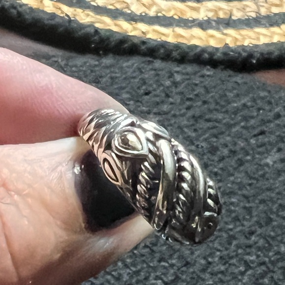 Stearling silver bracelet and ring - Picture 5 of 6